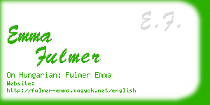 emma fulmer business card
